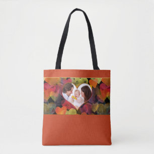 Bolsa Tote Mini quadro - ART cardíaco I + sua foto