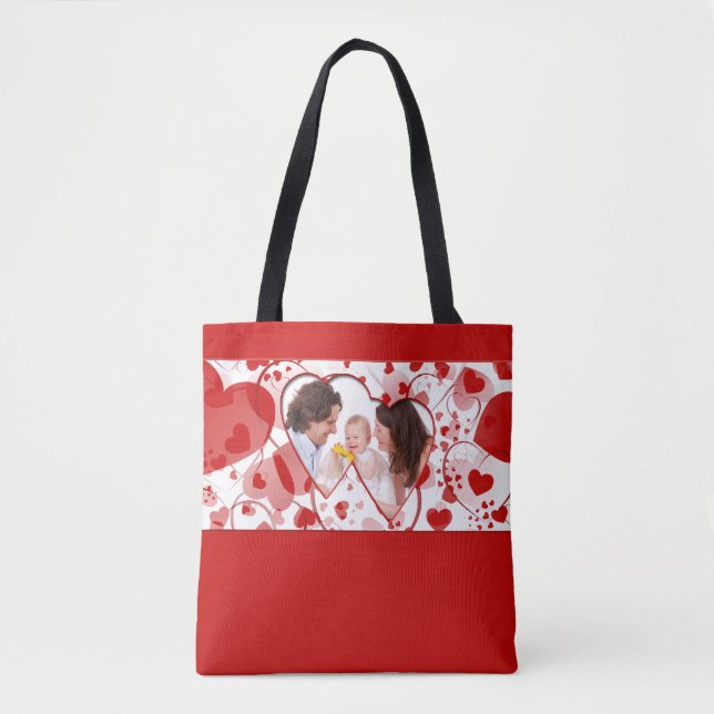 Bolsa Tote Mini quadro - Heart ART II + sua foto (Frente)