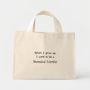 Bolsa Tote Mini Quando eu crescer eu quero ser um cientista biomé