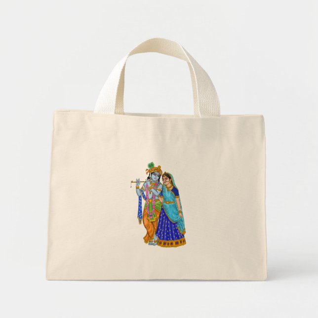 Bolsa Tote Mini Radha Krishna Tote Bags (Frente)