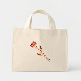 Bolsa Tote Mini Rose Deutschland Bandeira Alemã