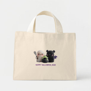 Bolsa Tote Mini Saca de mão Feliz Halloween Boo Fantasma Fofo & Ur