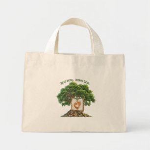 Bolsa Tote Mini Saca Tote Leia Mais, Preocupe Menos