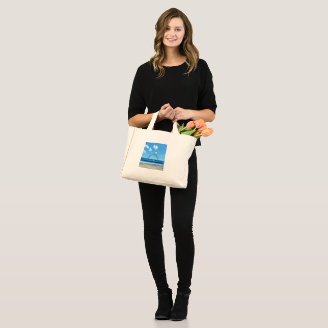 Bolsa Tote Mini Saco de compras do dia da Terra (Frente (modelo))
