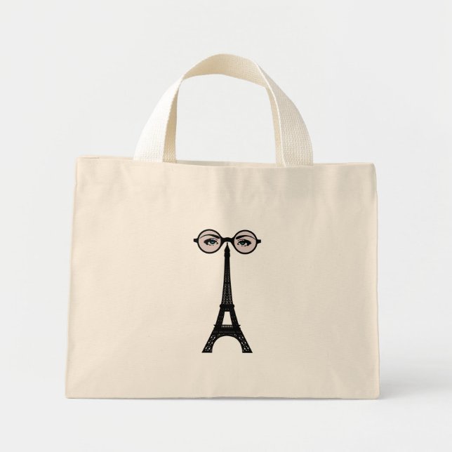 Bolsa Tote Mini Saco de ferramentas da torre Eiffel (Frente)