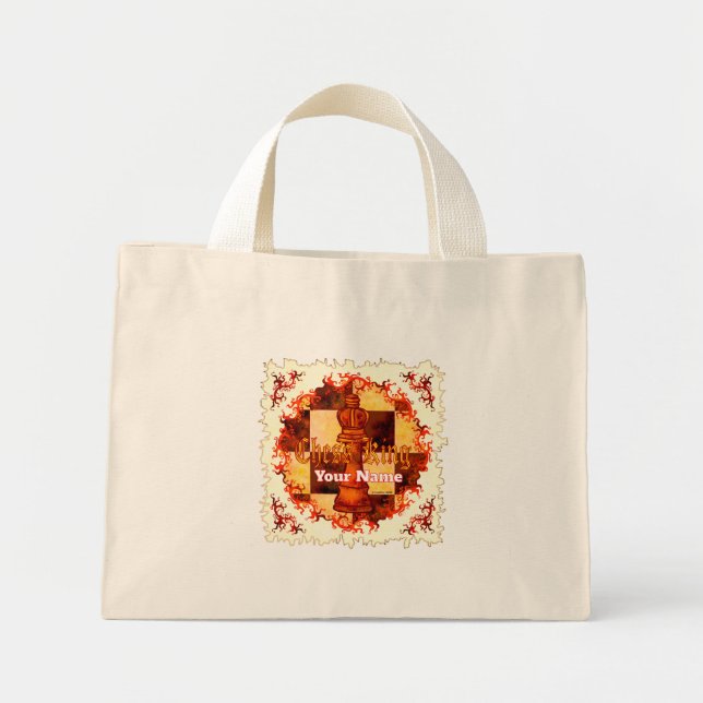Bolsa Tote Mini Saco de mão Chess King (Frente)