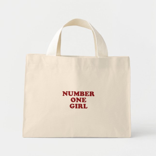 Bolsa Tote Mini Saco de mão Number One Girl (Frente)