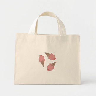 Bolsa Tote Mini saco de tote com design de sorvete