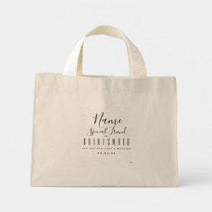 Bolsa Tote Mini Saco de Tote da Bridesmaid - HAMbyWG