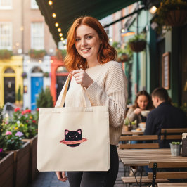 Bolsa Tote Mini Saco de Tote de Gato Planeta