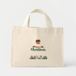 Bolsa Tote Mini Saco de Tote de Natal