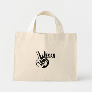 Bolsa Tote Mini Saco de Tote de Paz de Vegan