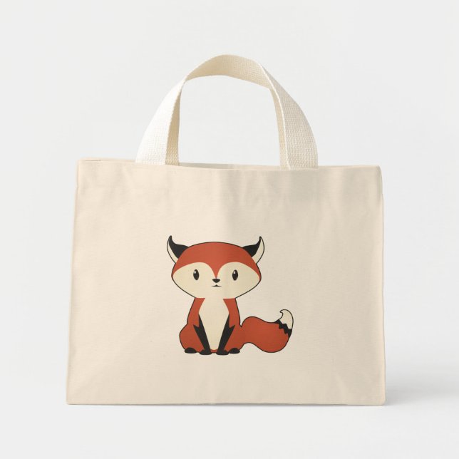 Bolsa Tote Mini Saco de Tote de Raposa (Frente)