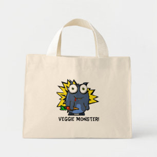 Bolsa Tote Mini Saco de Tote do Monstro do Veggie