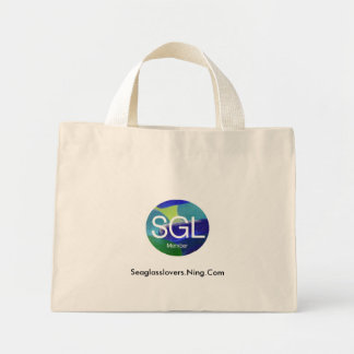 Bolsa Tote Mini Saco de Vidros do Mar