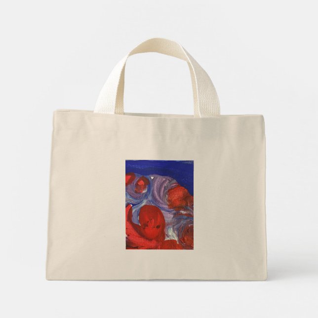 Bolsa Tote Mini Saco dos Círculos Pintados (Verso)