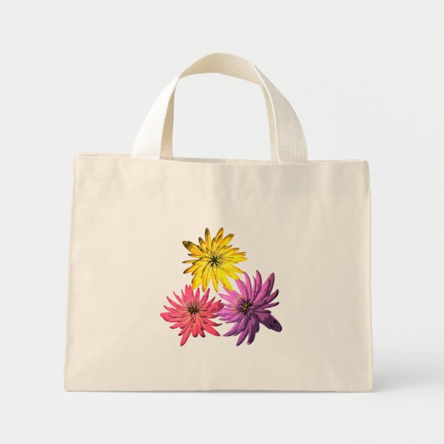 Bolsa Tote Mini saco floral (Frente)