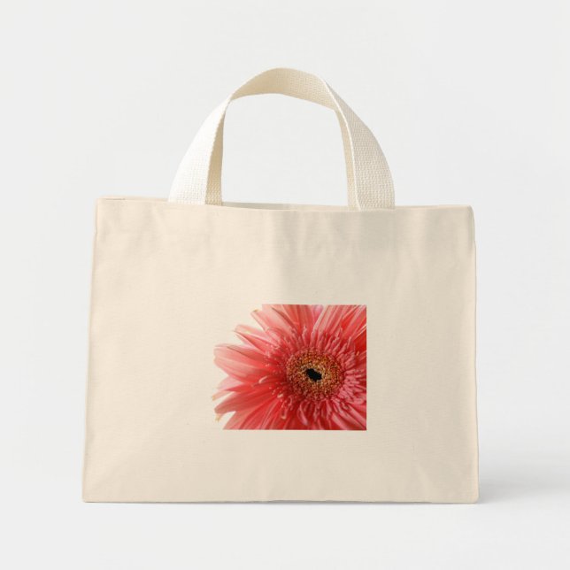 Bolsa Tote Mini Saco Rosa Gerber Daisy Tote (Frente)