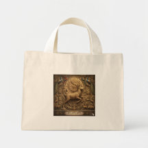Saco Tote de Herança de Arte de Leão Antigo