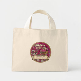 Bolsa Tote Mini Saco Tote Personalizado Jardim de Polinizadores Ro