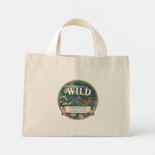 Bolsa Tote Mini Saco Tote Personalizado Jardim Selvagem de Poliniz