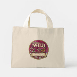 Bolsa Tote Mini Saco Tote Personalizado Jardim Selvagem Polinizado