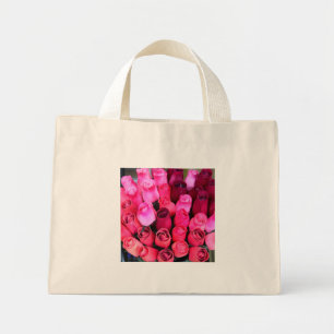 Bolsa Tote Mini sacola de toalha rosa