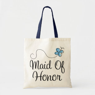 Bolsa Tote Mini sacola do azul da madrinha de casamento do