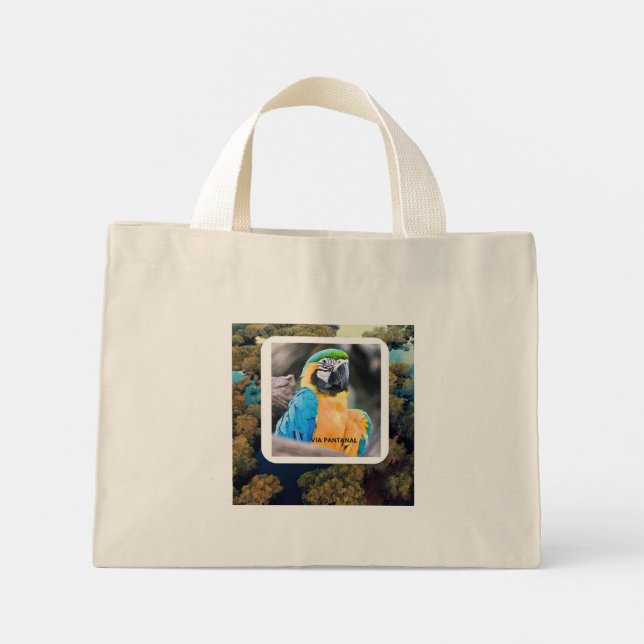 Bolsa Tote Mini Sacola Mini Arara (Verso)