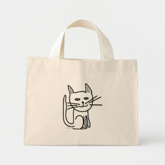 Bolsa Tote Mini Sacos de Tote de Gato Feliz de Gracey