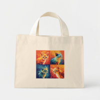 Sacos de Tote de Lista de Gatos Adoráveis