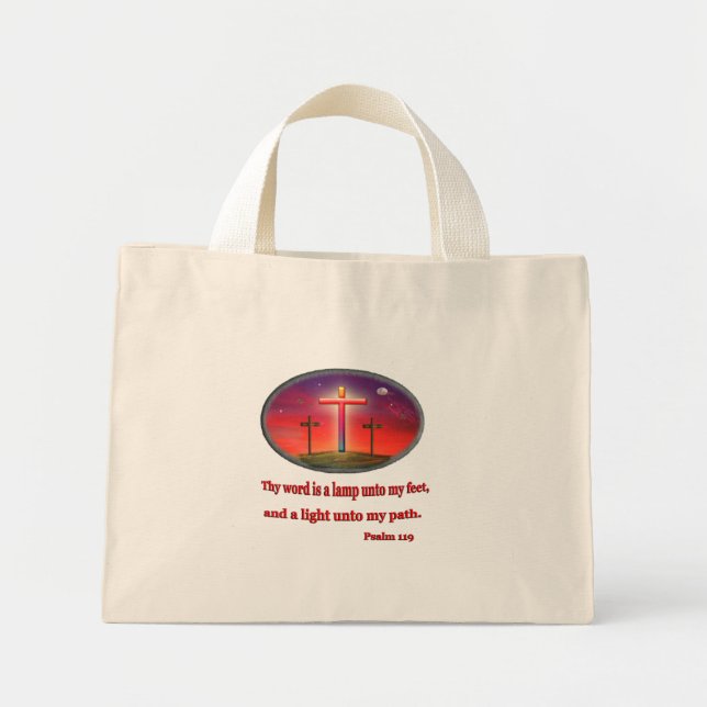 Bolsa Tote Mini Salmo 119 presentes (Frente)