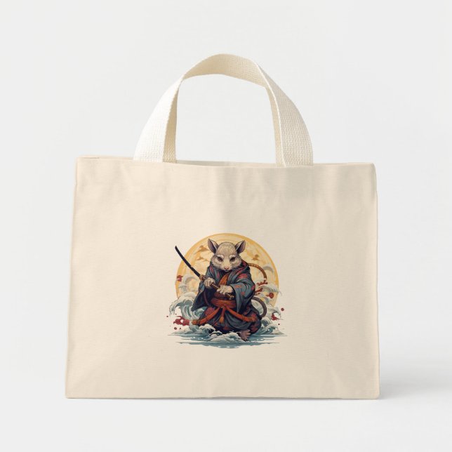 Bolsa Tote Mini Samurai Rat Women's  Tote Bags (Frente)