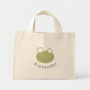Bolsa Tote Mini Sapo de Cute de Nome Personalizável