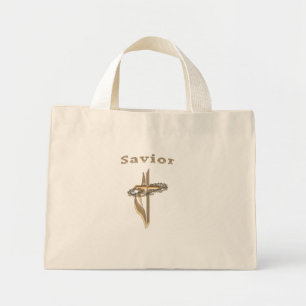 Bolsa Tote Mini Savior Christian Cross