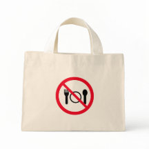 Sem sinal de círculo vermelho comendo | Saco de To