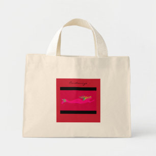 Bolsa Tote Mini sereia rosa-natação