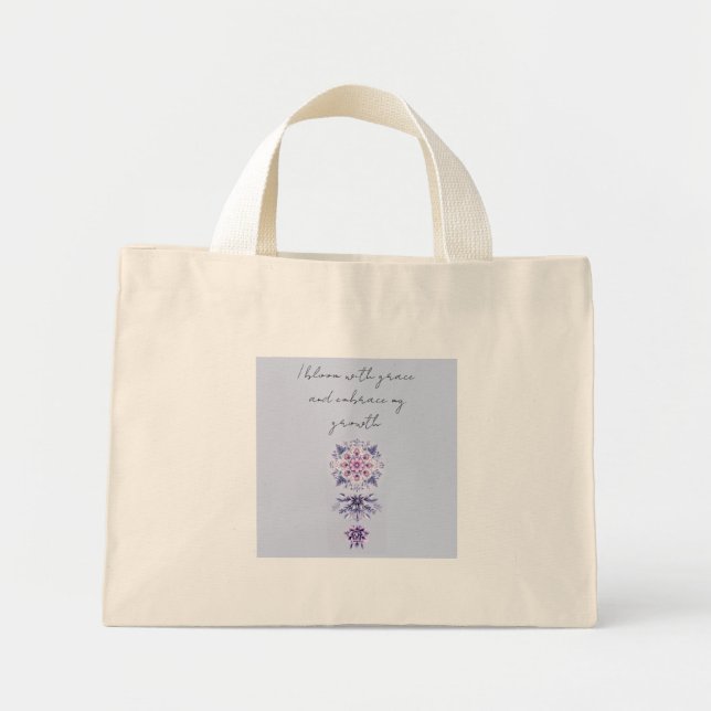 Bolsa Tote Mini Serenity Mandala Tote Bag (Frente)