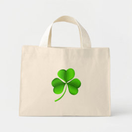 Bolsa Tote Mini Shamrock Verde no Tcnt Branco