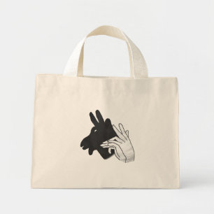 Bolsa Tote Mini Silhueta da Mão do Bode Billy