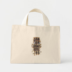 Bolsa Tote Mini Sinta o Cosmos Dentro de Você