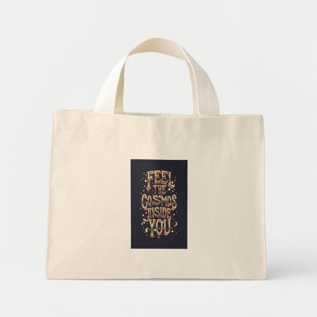 Bolsa Tote Mini Sinta o Dentro do Cosmos (Frente)