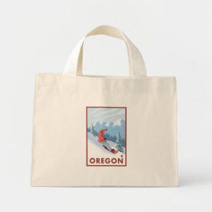 Bolsa Tote Mini Snowboarder Scene - Oregon