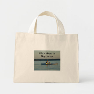 Bolsa Tote Mini SNV10572, A vida é Excelente em Gig Harbor