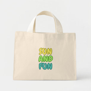 Bolsa Tote Mini Sol e Diversão Tote Pequeno