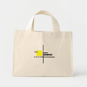 Bolsa Tote Mini Sou um arquiteto