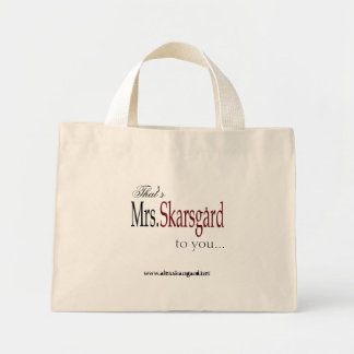 Bolsa Tote Mini "Sra. Skarsgard" Saco de Tote