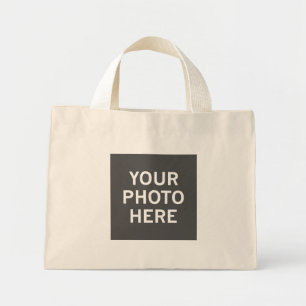 Bolsa Tote Mini Sua Foto Aqui