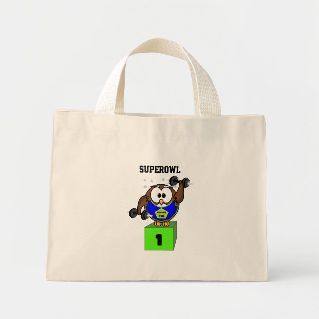 Bolsa Tote Mini SuperCoruja (Frente)