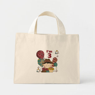 Bolsa Tote Mini T-shirts e presentes aniversário de 3 anos